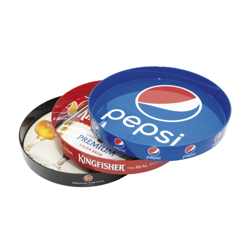 Поднос круглый пластиковый